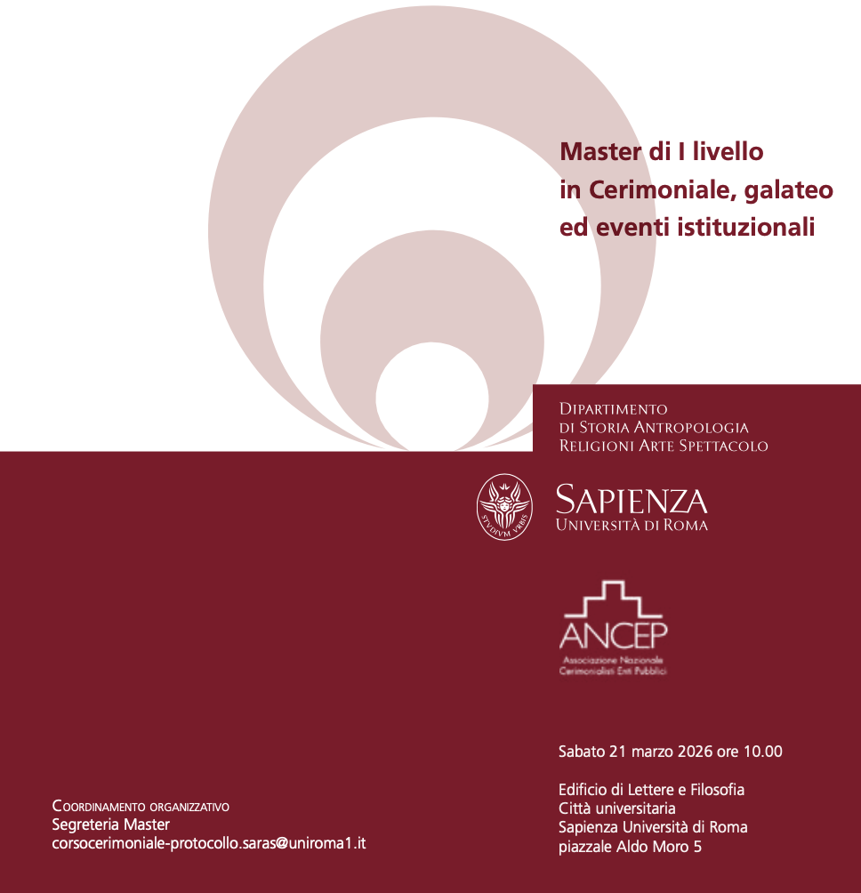 Cerimonia di inaugurazione del master di primo livello in cerimoniale, galateo ed eventi istituzionali